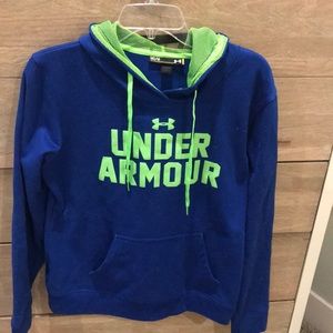 Under Armour blue and green hoodie